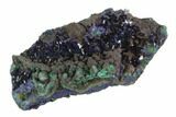 Sparkling Azurite Crystals With Malachite - Laos #95805-1